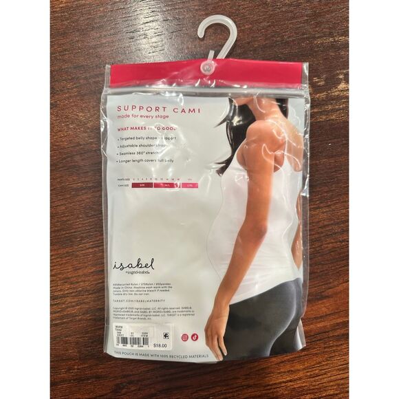 Ingrid & Isabel Maternity White Seamless Soft Support Camisole Size Medium/Large - Picture 3 of 6